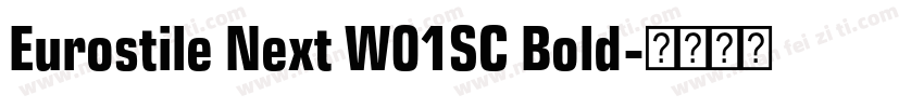 Eurostile Next W01SC Bold字体转换